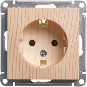 Изображение товара Розетка встраиваемая с заземлением (сосна) Systeme Electric W59 RS16-154-7-86