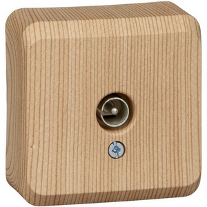 Изображение товара ТВ-розетка накладная оконечная (сосна) Systeme Electric Etude TVA-002D