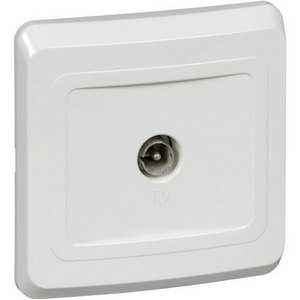 Изображение товара ТВ-розетка встраиваемая оконечная (белый) Systeme Electric Etude TVC-002b