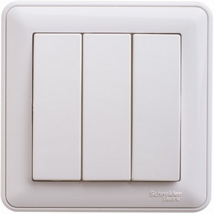 Изображение товара Выключатель встраиваемый трехклавишный (белый) Systeme Electric W59 VS0510-351-18