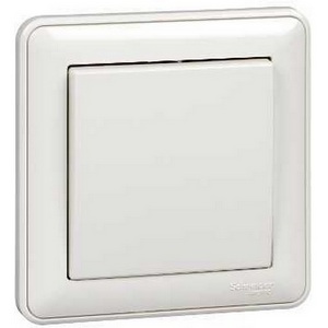 Изображение товара Выключатель встраиваемый одноклавишный (белый) Systeme Electric W59 VS110-154-18