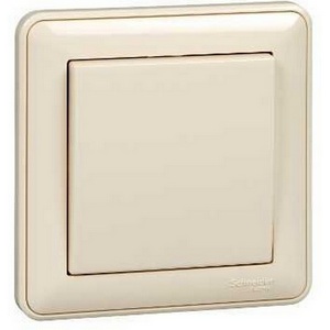 Изображение товара Выключатель встраиваемый одноклавишный (слоновая кость) Systeme Electric W59 VS110-154-28