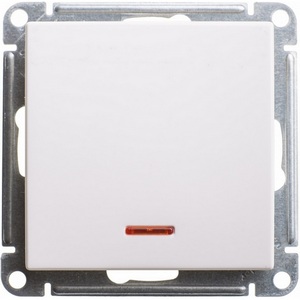 Изображение товара Выключатель встраиваемый одноклавишный с подсветкой (белый) Systeme Electric W59 VS610-157-1-86