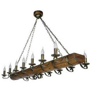 Изображение товара Подвесная люстра Тарьсма Ладья-14 патина LDP14LRH140 в виде свечи