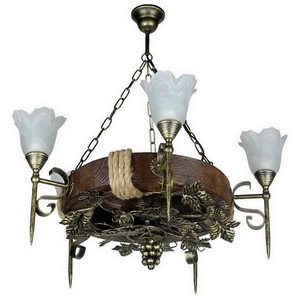 Изображение товара Подвесная люстра Тарьсма Лоза-5ПВ роса LZ5PVLPTRH60R с цветами