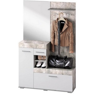 Изображение товара Прихожая БТС Инстайл, бетон/белый