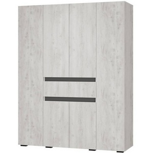 Изображение товара Шкаф БТС 4-х створчатый Мрия ШК-13, Бетон пайн светлый, Графит