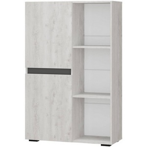 Изображение товара Шкаф БТС-стеллаж Мрия ШК-16, Бетон пайн светлый, Графит