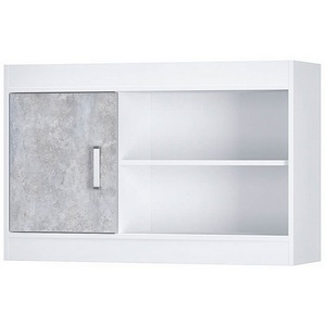 Изображение товара Полка БТС навесная Паскаль, Белый, Цемент светлый