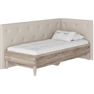 Изображение товара Кровать БТС 90х200 с мягким изголовьем и боковиной Скандика