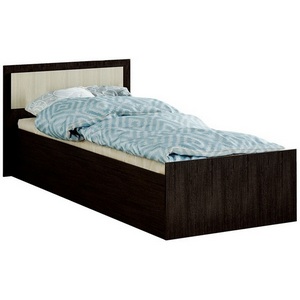 Изображение товара Кровать БТС 90х200 с проложками ДСП Фиеста LIGHT, венге / лоредо