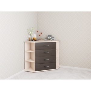 Изображение товара Комод ТЭКС угловой Катрин 7, венге/дуб молочный