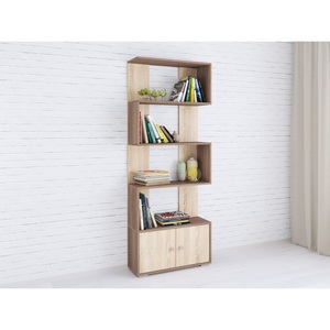 Изображение товара Стеллаж деревянный напольный для книг ТЭКС Ромео-2, ясень шимо