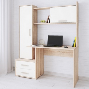 Изображение товара Стол компьютерный ТЭКС Квартет-9, дуб сонома/белый