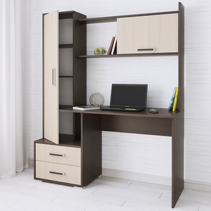 Изображение товара Стол компьютерный ТЭКС Квартет-9, венге/дуб молочный