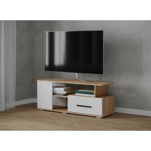 Изображение товара Тумба под ТВ ТЭКС Парус 4, дуб крафт золотой/белый