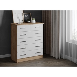 Изображение товара Комод ТЭКС большой Катрин 5, дуб крафт золотой/белый