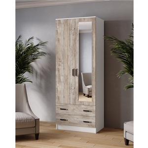 Изображение товара Шкаф с Зеркало ТЭКСм Лагуна 80 см, белый/дуб юкон