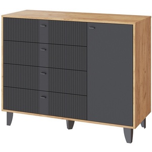 Изображение товара Комод ТЭКС Катрин-13, Дуб крафт золотой, Карбон вулкан