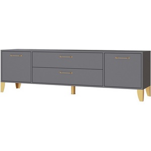 Изображение товара Тумба под телевизор ТЭКС Парус-13, Графит серый