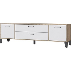 Изображение товара Тумба под телевизор ТЭКС Парус-13, Дуб крафт серый, Белый