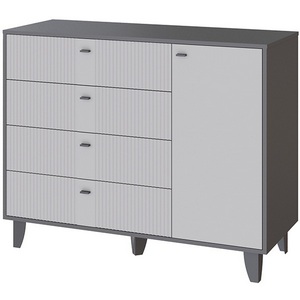 Изображение товара Комод ТЭКС Катрин-13, Графит, Светло-серый