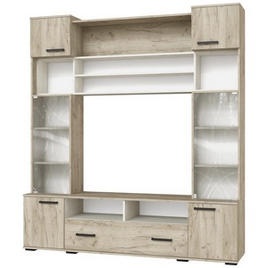 Изображение товара Стенка ТЭКС в гостиную Оскар-18 ОГЦС-1, Дуб крафт серый, Дуб крафт белый