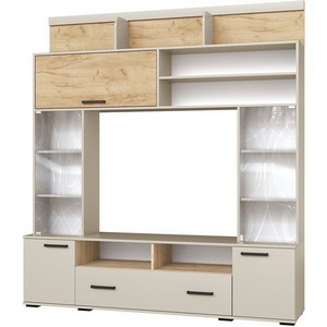 Изображение товара Стенка ТЭКС в гостиную Оскар-18 ОГЦС-2, Кашемир, Дуб крафт золотой