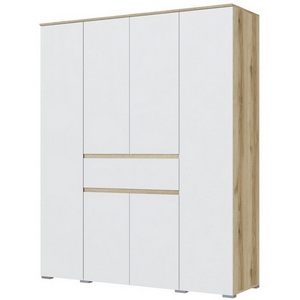 Изображение товара Шкаф ТЭКС четырехстворчатый Плейона, Дуб Делано, Белый