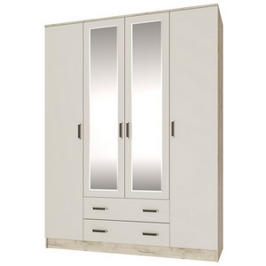 Изображение товара Шкаф ТЭКС для одежды и белья Лагуна 160 см, Дуб крафт серый, Кашемир