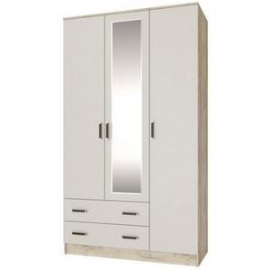 Изображение товара Шкаф комбинированный с Зеркало ТЭКСм Лагуна, Дуб крафт серый, Кашемир