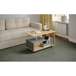 Изображение товара Журнальный стол ТЭКС Консул-5, Дуб крафт золотой, графит серый