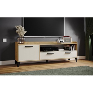 Изображение товара Тумба ТЭКС ТВ Парус-8, Дуб крафт золотой, Кашемир