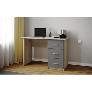 Изображение товара Письменный стол Сити-1 ТЭКС, Дуб крафт серый, графит серый