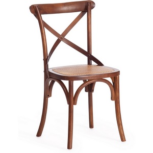 Изображение товара Стул для гостиной деревянный с высокой спинкой (mod.CB2001) дерево береза, 49.5*53.5*87, Темный Орех (№5) Cross