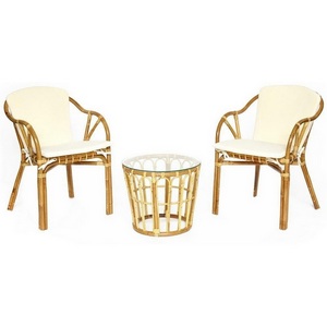 Изображение товара Комплект террасный /с подушкой/ (натуральный) (skin rattan eco) 111786