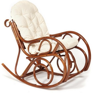 Изображение товара Кресло-качалка (разборная) / без подушки Pecan (орех) (ротанг quality) 111789