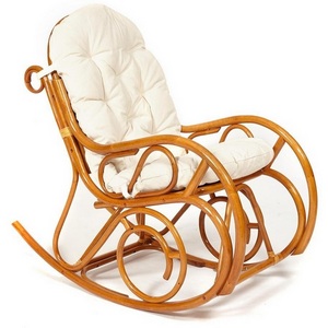 Изображение товара Кресло-качалка (разборная) / без подушки (коньяк) (ротанг quality) 111789