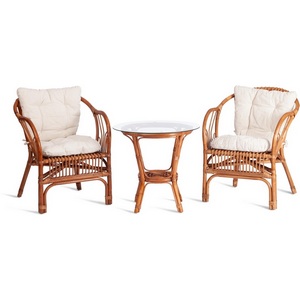 Изображение товара Комплект садовой мебели (Ротанг/Коричневый)