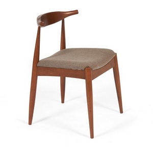 Изображение товара Стул для гостиной деревянный мягкое сидение коричневый (каркас бук, сиденье ткань) 113029