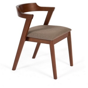 Изображение товара Стул для гостиной деревянный мягкое сидение (Верса) коричневый (каркас бук, сиденье ткань) 113031