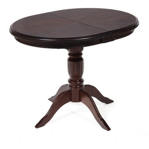 Изображение товара Стол вставка-бабочка с закругленными углами Tobacco (бук, мдф) 113171 (овальная столешница, 4 ножки)