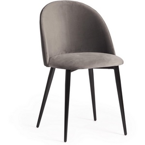 Изображение товара Стул (mod. 710) ткань/металл, 56х51х80 см, высота до сиденья серый barkhat 26/черный Monro