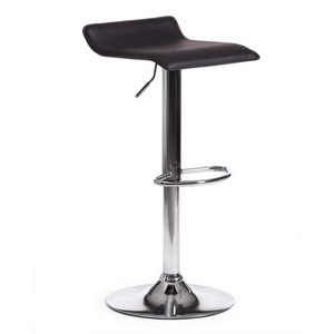 Изображение товара Стул с подставкой для ног барный KOST (mod. KY509) черный/хром (металл, экокожа) 113660