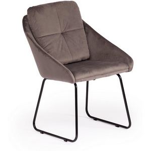 Изображение товара Стул для гостиной коричневые (mod. CY-1919) серый (HLR 24)/черный (вельвет/металл) 113756