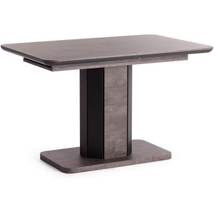Изображение товара Стол с центральной вставкой обеденный ЛДСП/МДФ, 120-160х80х75 см, Оникс/Графит Skat (прямоугольная столешница)