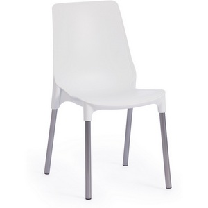 Изображение товара Обеденный стул GENIUS (Металл,Пластик/Белый,Хром)
