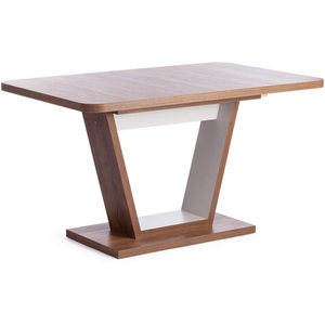 Изображение товара Стол с центральной вставкой обеденный ЛДСП, 132-172x85x75, 5 см, Дуб Канзас/Пепел VOX (прямоугольная столешница)