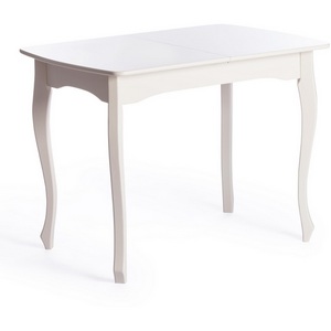 Изображение товара Стол вставка-бабочка на 4 персоны бук, мдф, 100+30x70x75 см, CATERINA PROVENCE (прямоугольная столешница, 4 ножки)