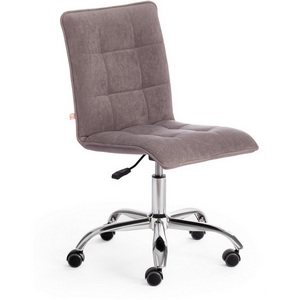 Изображение товара Кресло игровое с серебристой рамой велюр Clermon, св. -серый, Zero